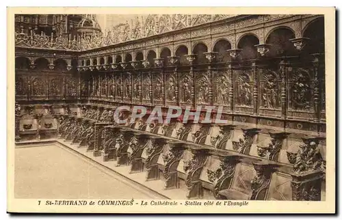 St Bertrand de Commings - la Cathedrale - Stalles cote de L&#39Evangiles - Ansichtskarte AK