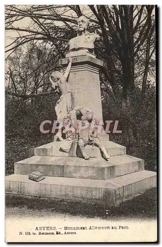 Belgique - Belgium - Anvers - Antwerpen - Monument Allewaert au Parc - Cartes postales