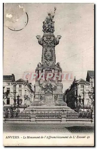 Belgique - Belgium - Anvers - Antwerpen - Le Monument de L&#39Affranchissement - Cartes postales