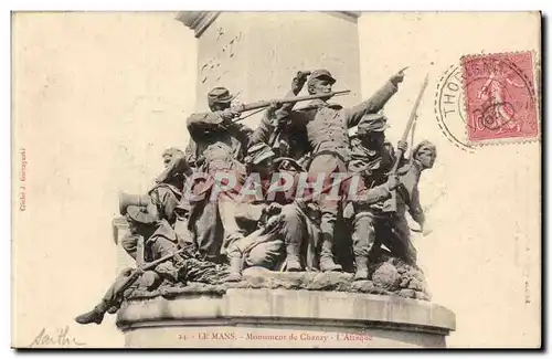 Le mans - Monument de Chauzy L'Attaque - Cartes postales