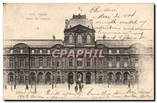 Paris - 1 - Cour du Louvre - Cartes postales