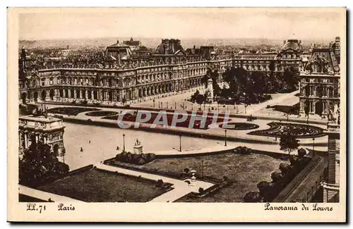 Paris - 1 - Le Louvre - Panorama - Cartes postales