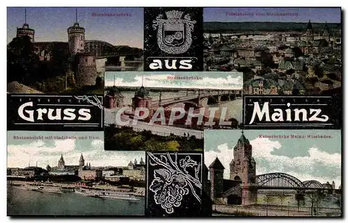 Deutschland - Alemagne Mainz - Gruss aus Mainz - Souvenir - Ansichtskarte AK