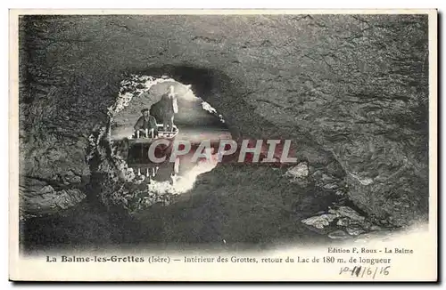 La Balme les Grottes - Interieur des Frottes retour du Lac de 180 m de longueur - Cartes postales