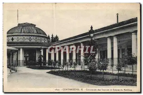 Contrexeville - Cilonnade des Sources et Source du Pavillon - Cartes postales