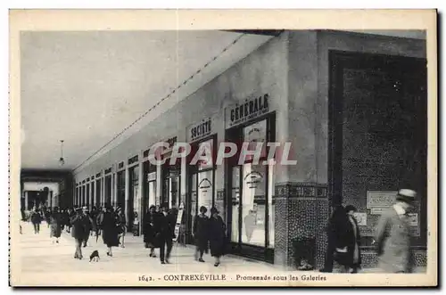 Contrexeville - Promenade sous les Galeries - Ansichtskarte AK