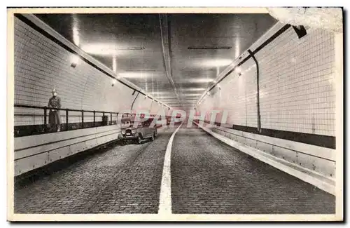 Belgium - Belgique - Anvers - Antwerpen Vue interieur de Tunnel pour vehicules sous l&#39Escaot - Bu