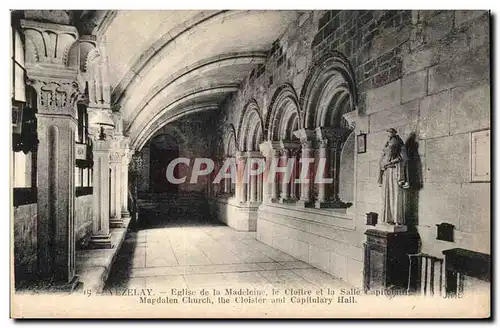 Vezelay - Basilique de la Madeleine - le cloitre et la salle capitulaire - Cartes postales