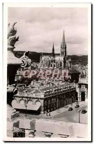 Nancy - Perspective sur l&#39Arc de Triomphe et St Epvre - Cartes postales