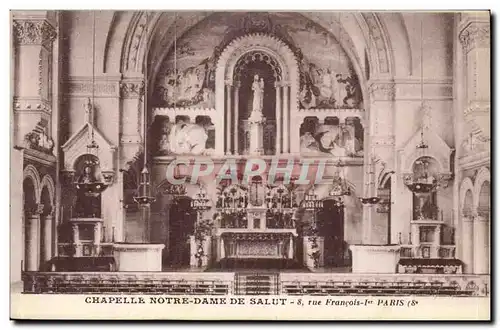 Paris - 1 - Chapelle Notre Dame de Salut 8 rue Francois - Ansichtskarte AK