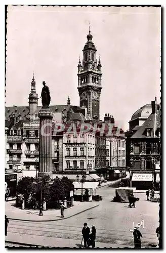 Lille - La Deese et le beffroi de la bourse - Cartes postales