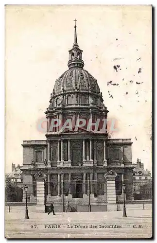 Paris 7 - Le Dome des Invalides - Ansichtskarte AK