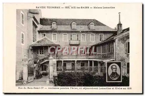 Aix Les Bains - Maison Lamartine - Ansichtskarte AK