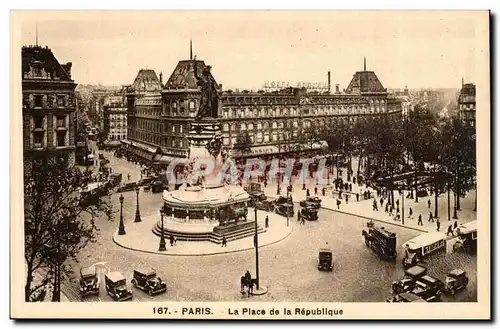 Paris - 3 - Place de la Republique - Cartes postales