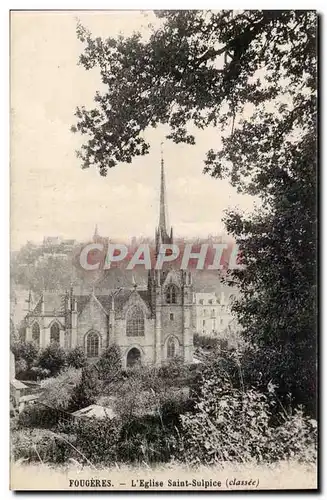 Fougeres - L&#39Eglise Saint Sulpice - Cartes postales