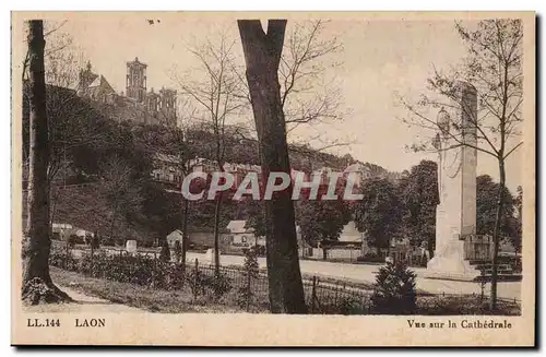 Laon - Vue Sur La Cathedrale - Ansichtskarte AK