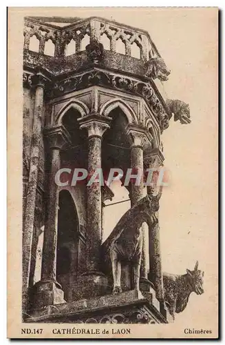 Laon - Vue Sur La Cathedrale - Cartes postales