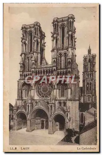 Laon - La Cathedrale - Cartes postales