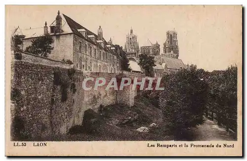 Laon - Les Remparts et la Promenade du Nord - Ansichtskarte AK