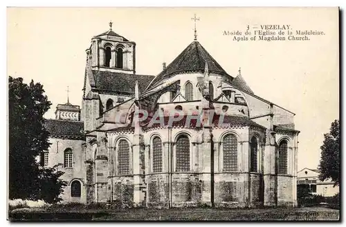 Vezelay Cartes postales Abside de l&#39eglise de la Madeleine