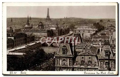 Paris Ansichtskarte AK Panorama des Huit ponts