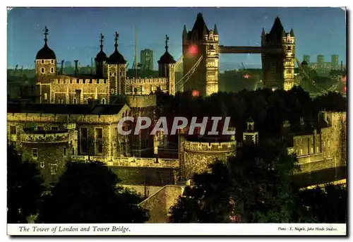 Grande Bretagne London Londres Cartes postales moderne The tower of London and Tower bridge