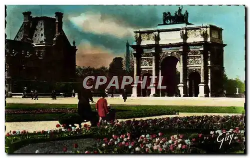 Paris Cartes postales Place et arc de triomphe du Carroussel