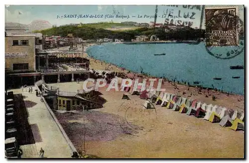 Saint Jean de Luz Ansichtskarte AK La pergola La plage