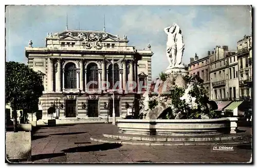 Montpellier Cartes postales Le theatre et la fontaine des trois Graces (Etienne d&#39Antoine 1776)