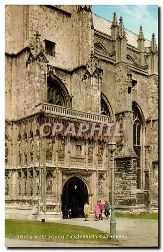 Grande Bretagne Cartes postales moderne South West Porch Canterbury CAthedral