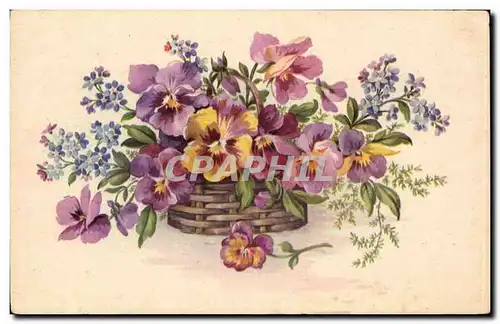 Cartes postales FAntaisie Fleurs