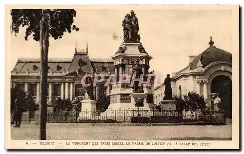 Belfort Ansichtskarte AK Vue generale et le chateau