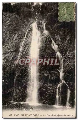 Environs du Mont Dore Ansichtskarte AK La cascade de Queureilh