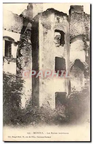 Auvergne Ansichtskarte AK Murols Les ruines interieures