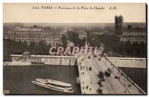 Paris Ansichtskarte AK Panorama de la place du Chatelet (les aventures de Gavroche)