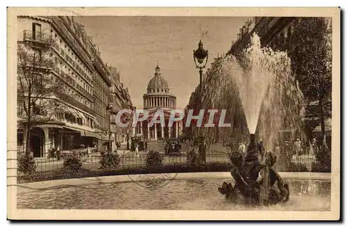 Paris Ansichtskarte AK Place Edmon Rostand Rue Soufflot et Pantheon