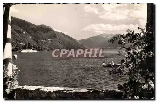 Lac d&#39Annecy Moderne Karte Talloires Le fond du lac