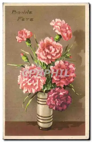 Cartes postales Fantaisie Bonne fete Fleurs