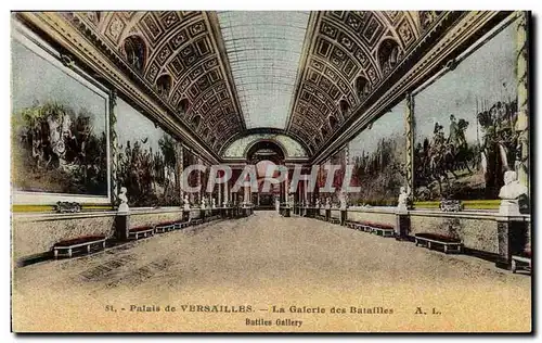 Palais de Versailles Ansichtskarte AK La galerie des Batailles