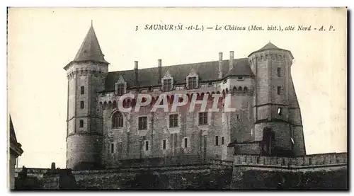 Saumur Cartes postales moderne le chateau cote Nord