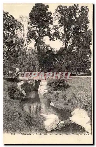 Angers Cartes postales Le jardin des plantes Pont rustique