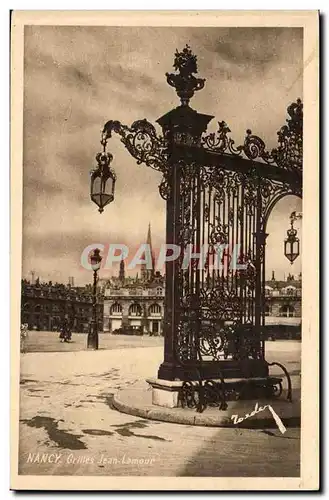 Nancy Cartes postales GRilles Jean Lamour