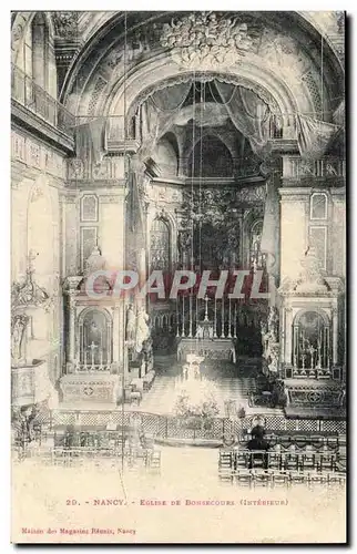 Nancy Cartes postales Eglise de Bonsecours (interieur)