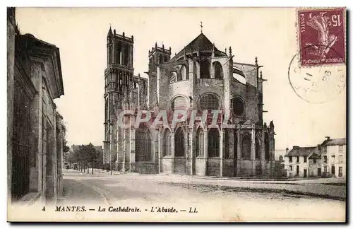 Mantes Cartes postales La cathedrale L&#39abside