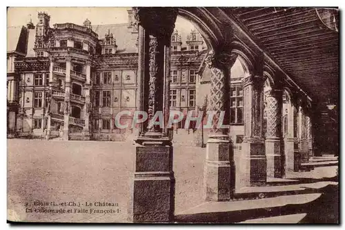 Blois Cartes postales Le chateau la colonnade et l&#39aile Francois 1er