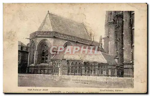 Amiens Cartes postales Cathedrale Abside