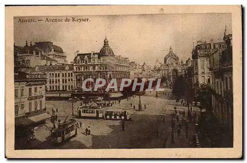 Belgie Belgique Anvers Cartes postales Avenue de Keyser