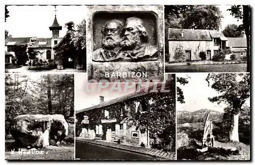 Barbizon Cartes postales moderne La chapelle et l&#39atelier Rousseau Les bustes de Millet et Rousseau