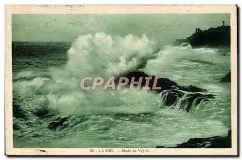 Cartes postalesla mer Effet de vague