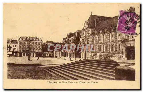 Lisieux Ansichtskarte AK Place Thiers l&#39hotel des Postes